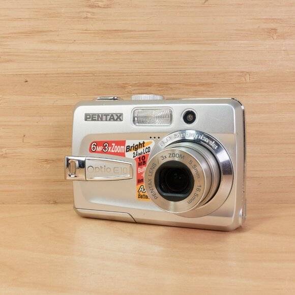 Vintage Pentax Optio E10 6MP Digital Camera / 3x Optical Zoom / Tested - Picture 1 of 7
